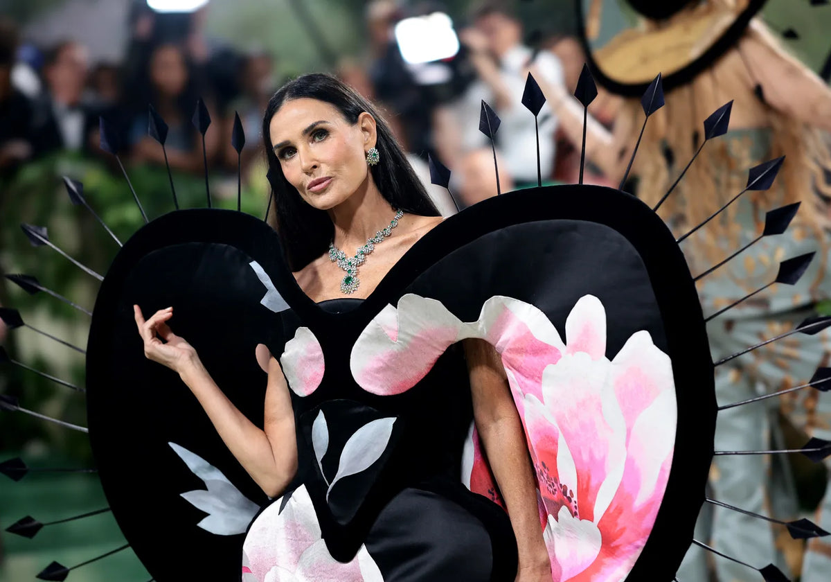 Harris Reed and Demi Moore at the Met Gala