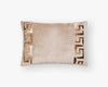 Taupe Cushion - Greek Key Small