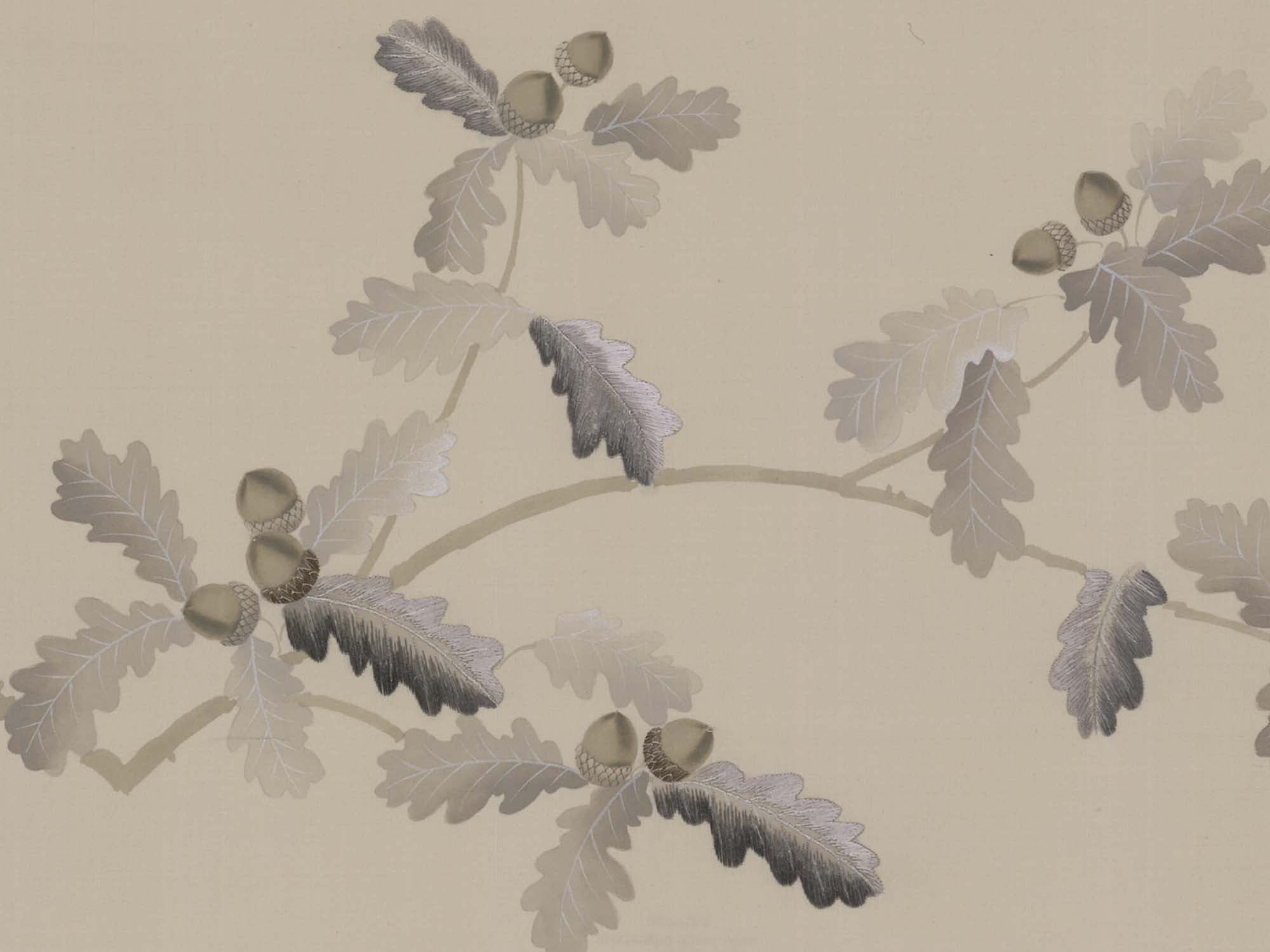 Oak Arkwork Fig Artwork With Oak Frame - Oak Leaf