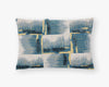 Storm Blue Cushion - Ukiyo-E Needlepoint