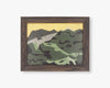 Ochre Sky Artwork - Welsh Landscape